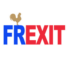 FREXIT UE - 29x19cm - Sticker/autocollant