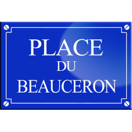 Place du Beauceron - 20x13,2 cm - Sticker/autocollant