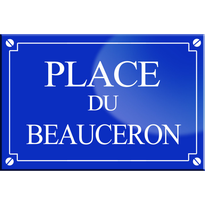 Place du Beauceron - 20x13,2 cm - Sticker/autocollant