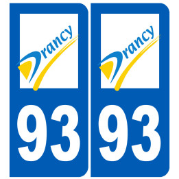 immatriculation Drancy 93 - Sticker/autocollant