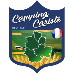 Campingcariste la Beauce - 15x11.2cm - Sticker/autocollant