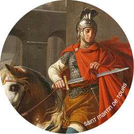 Saint Martin de Tours (15x15cm) - Sticker/autocollant