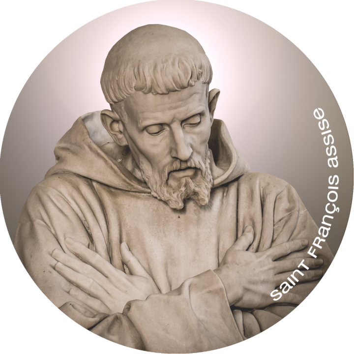 Saint François d'Assise (5x5cm) - Sticker/autocollant