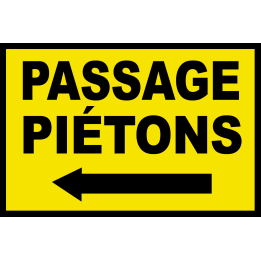 Passage piétons flèche gauche (20x13cm) - Sticker/autocollant