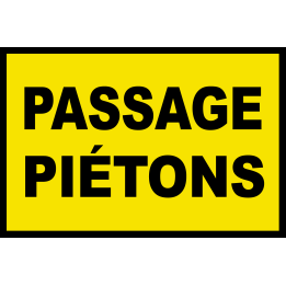 Passage piétons (20x13cm) - Sticker/autocollant