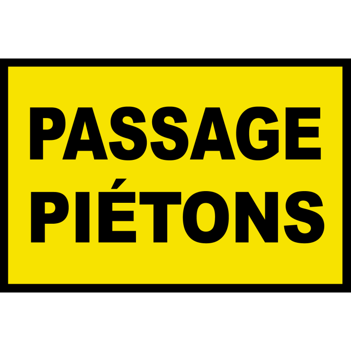 Passage piétons (20x13cm) - Sticker/autocollant