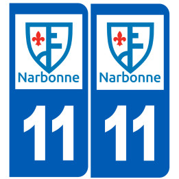 Immatriculation Narbonne 11 - Sticker/autocollant