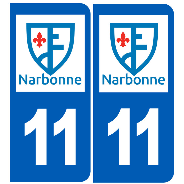 Immatriculation Narbonne 11 - Sticker/autocollant