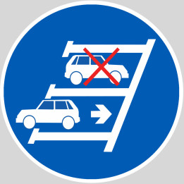 Se garer en marche arrière - 15x15cm - Sticker/autocollant