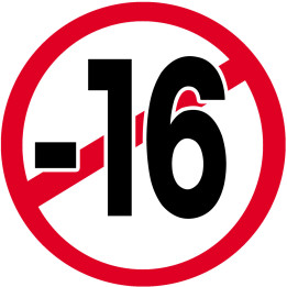 interdit moins 16 ans - 5cm - Sticker/autocollant