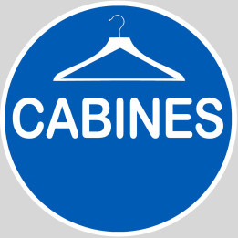 Cabine - 15x15cm - Sticker/autocollant