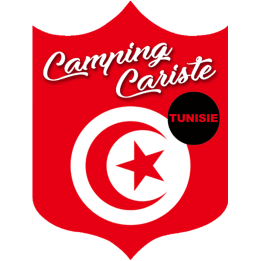 Campingcariste Tunisie - 20x15cm - Sticker/autocollant