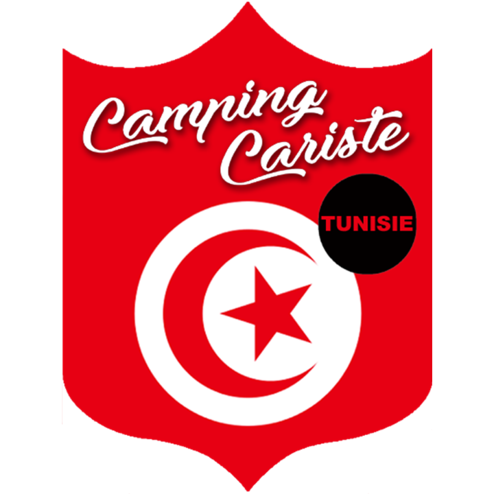Campingcariste Tunisie - 20x15cm - Sticker/autocollant