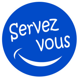 Servez-vous - 5x5cm - Sticker/autocollant