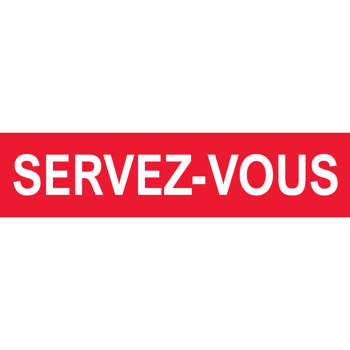 Servez-vous - 29x7cm - Sticker/autocollant