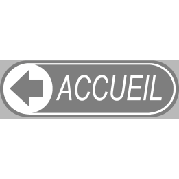 Accueil gris directionnel gauche (29x9cm) - Sticker/autocollant