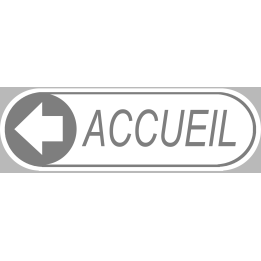 Accueil blanc directionnel gauche (29x9cm) - Sticker/autocollant