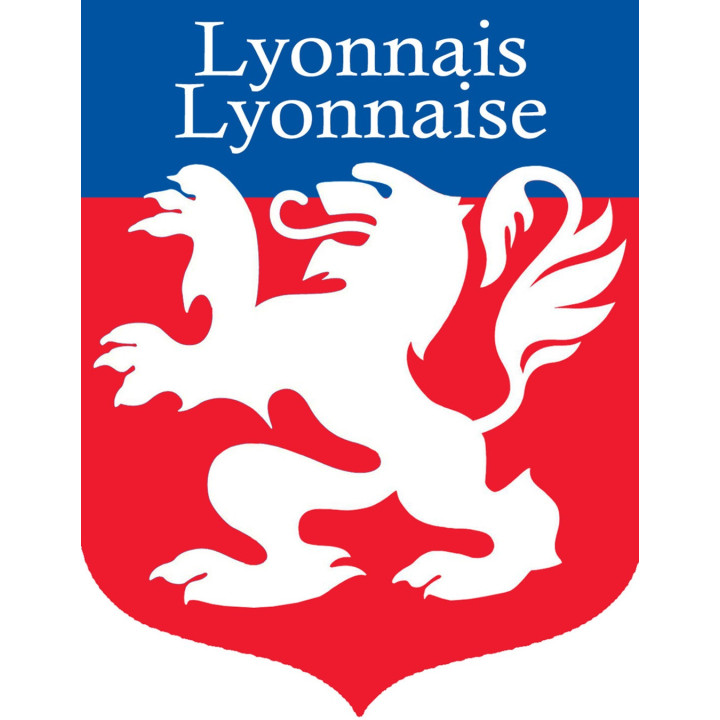 Lyonnais Lyonnaise - 20x15,5cm - Sticker/autocollant