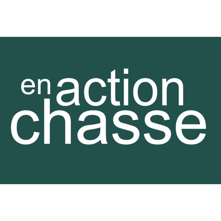 en action de chasse vert - 10x6.5cm - Sticker/autocollant