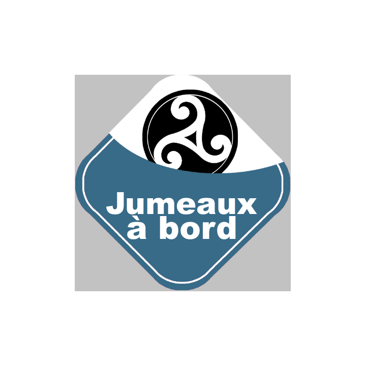 bébé à bord jumeaux triskel