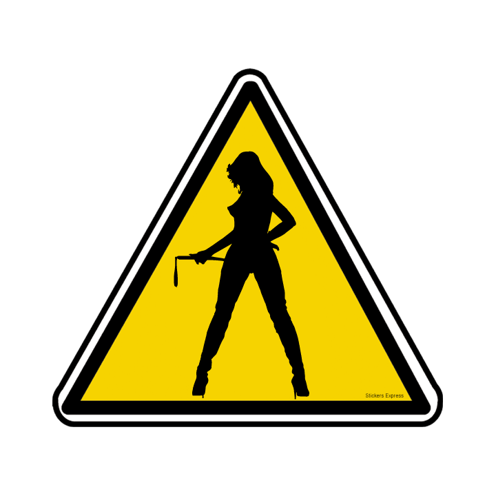 Panneau de danger sexy 