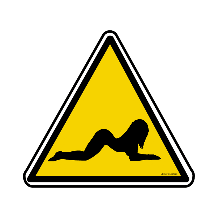 silhouette pin-up 8 (20x18.2cm) - Sticker/autocollant