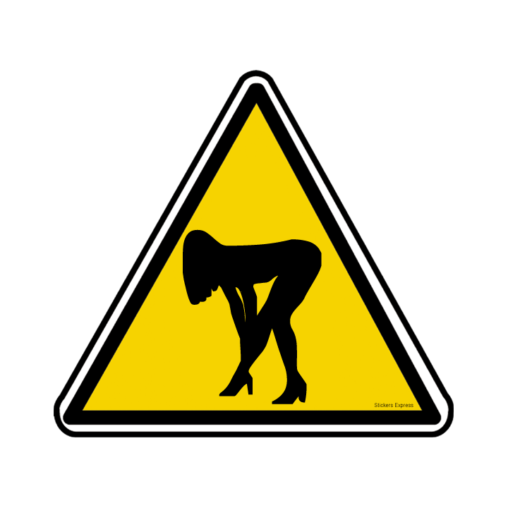 silhouette pin-up 11 (20x18.2cm) - Sticker/autocollant