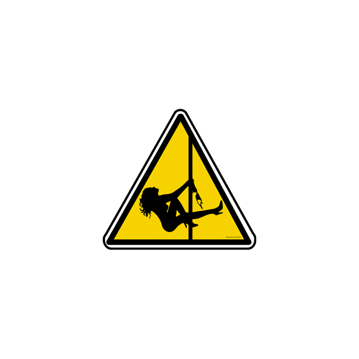 silhouette pin-up 13 (20x18.2cm) - Sticker/autocollant