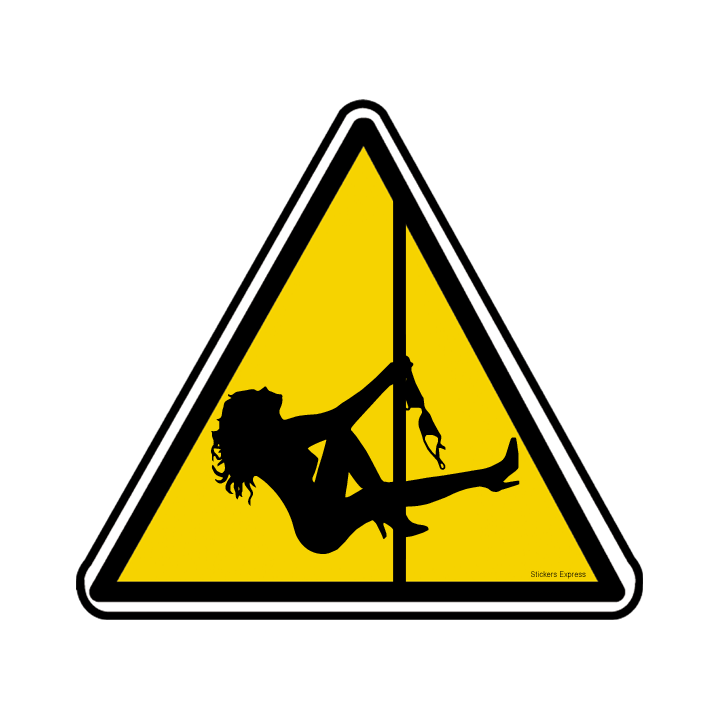 silhouette pin-up 13 (20x18.2cm) - Sticker/autocollant