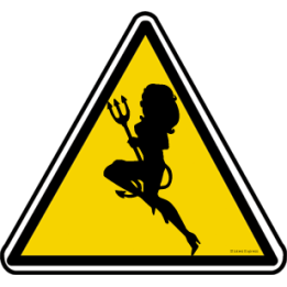 silhouette pin-up 14 (20x18.2cm) - Sticker/autocollant