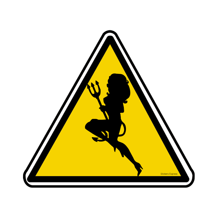 silhouette pin-up 14 (20x18.2cm) - Sticker/autocollant