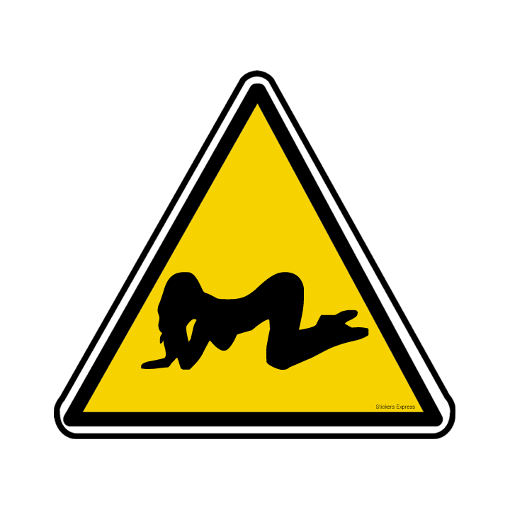 silhouette pin-up 16 (20x18.2cm) - Sticker/autocollant