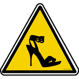 silhouette pin-up 18 (20x18.2cm) - Sticker/autocollant