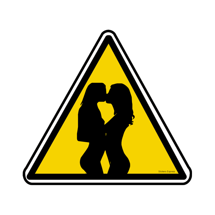 silhouette pin-up 28 (20x18.2cm) - Sticker/autocollant