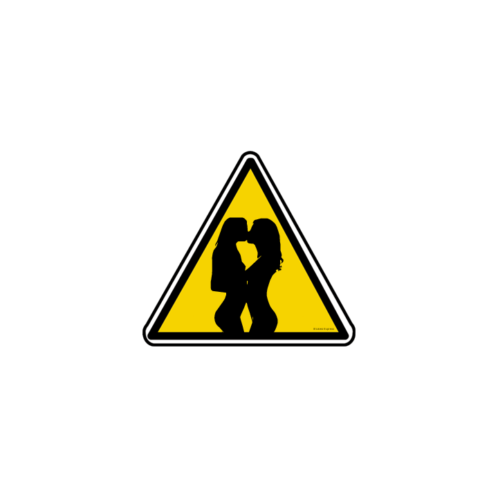 silhouette pin-up 28 (20x18.2cm) - Sticker/autocollant