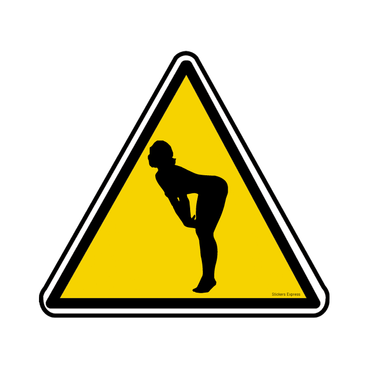 silhouette pin-up 29 (20x18.2cm) - Sticker/autocollant