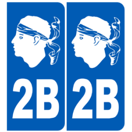 numero immatriculation 2B blanc (Haute-Corse)
