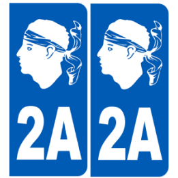 numero immatriculation 2A blanc (Corse-du-Sud)
