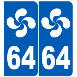 numero immatriculation 64 basque (Pyrénées-Atlantiques)