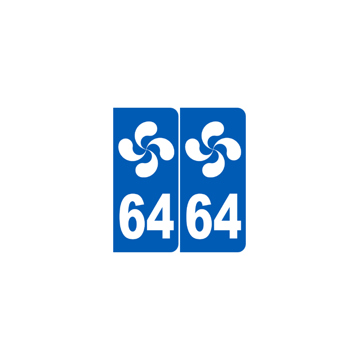 numero immatriculation 64 basque (Pyrénées-Atlantiques)