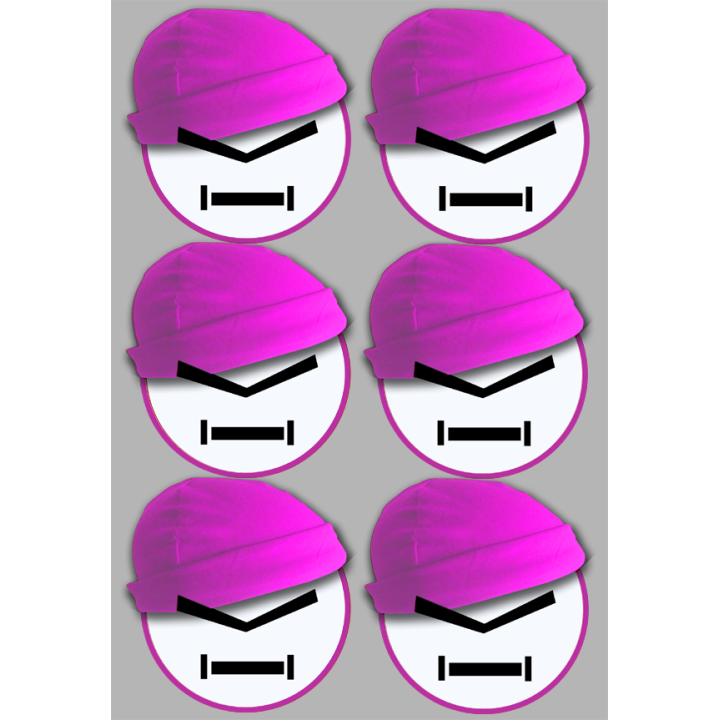 Stickers / autocollants bonnet rose