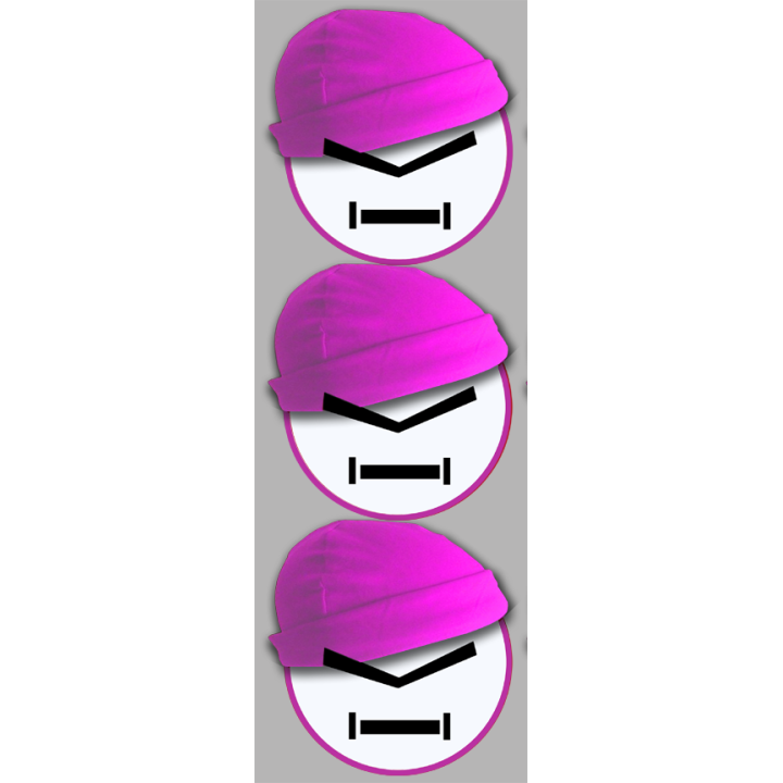Stickers / autocollants bonnet rose