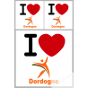 Doubs (8 autocollants variés) - Sticker/autocollant