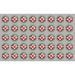 Produits Basques rouge - 44fois 2cm - Sticker/autocollant