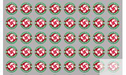 Produits Basques rouge - 44fois 2cm - Sticker/autocollant