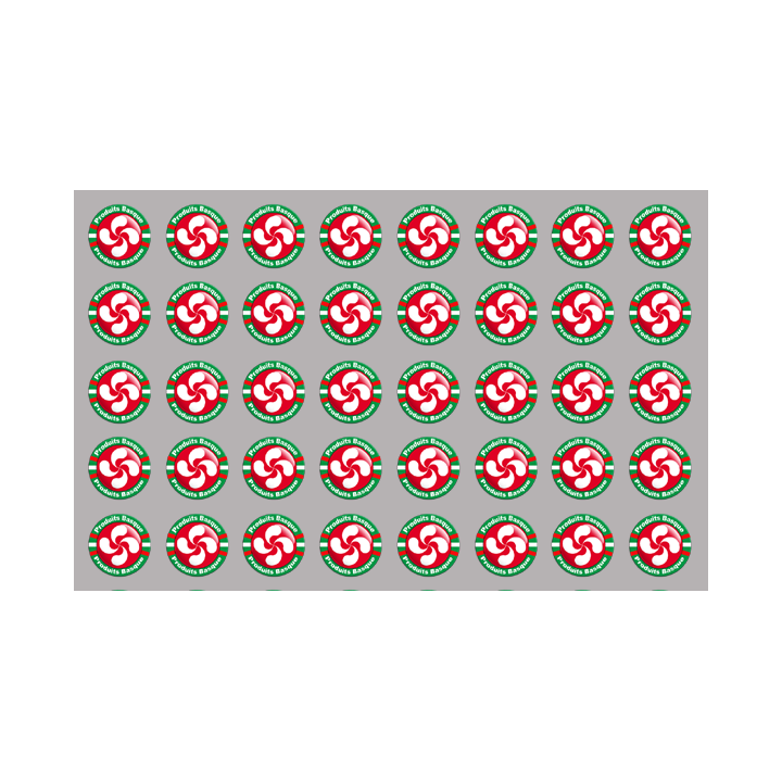 Produits Basques rouge - 44fois 2cm - Sticker/autocollant