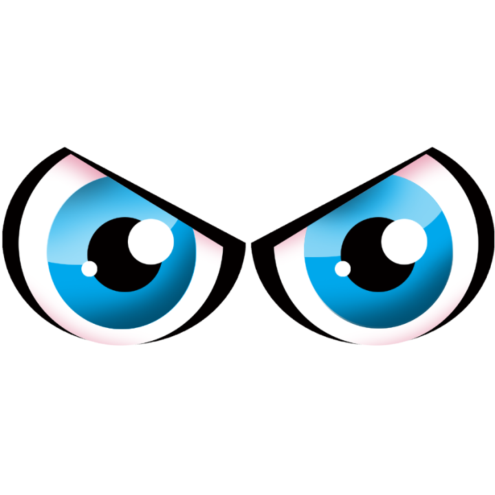 Paire d'yeux bleus