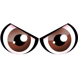 Paire d'yeux marrons