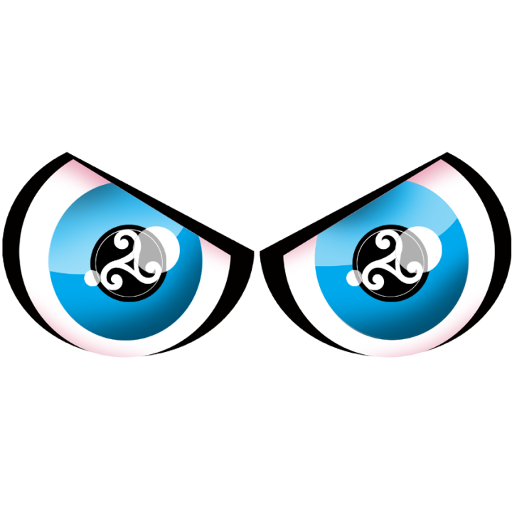 Paire d'yeux breton triskel