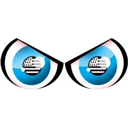 Paire d'yeux drapeau breton